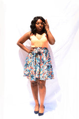 Jasmine Watercolor Flare Dress - Toni & Tucker Co