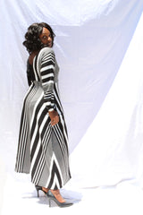 Maxine Multi-Stripe Dress - Toni & Tucker Co