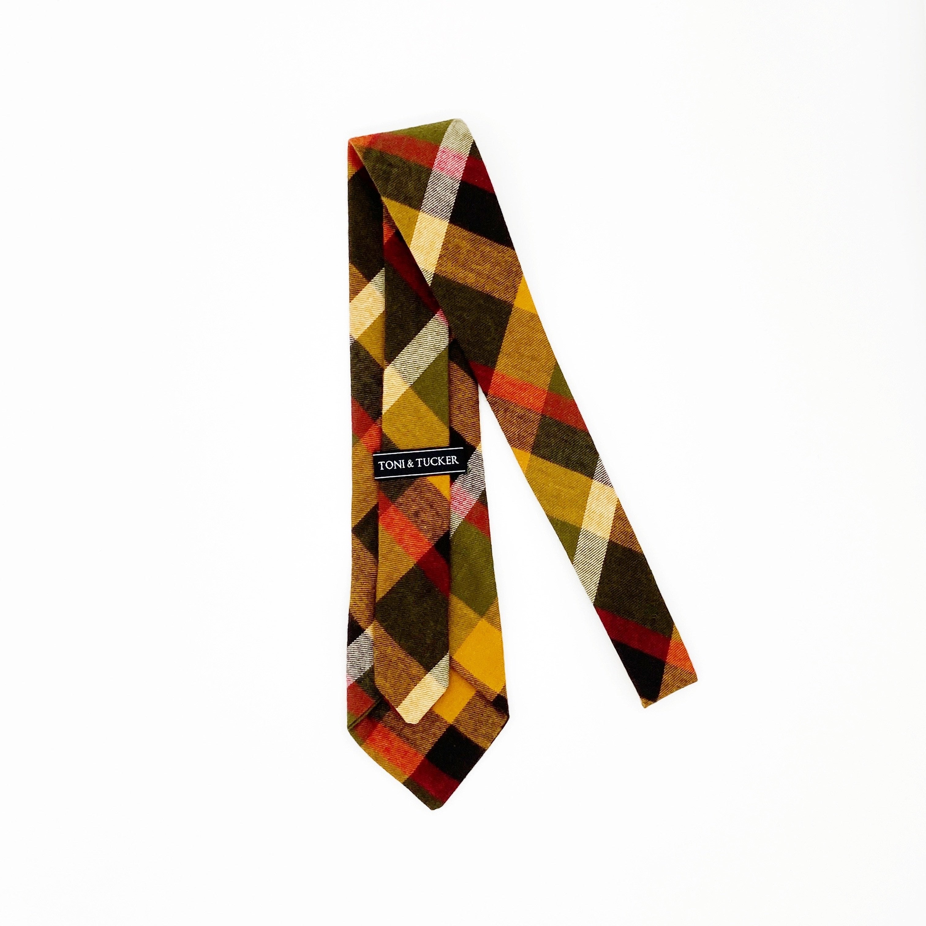 Tucker Tie- Plaid Power - Toni & Tucker Co