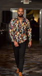 Tucker Retro Print Shirt- Front View