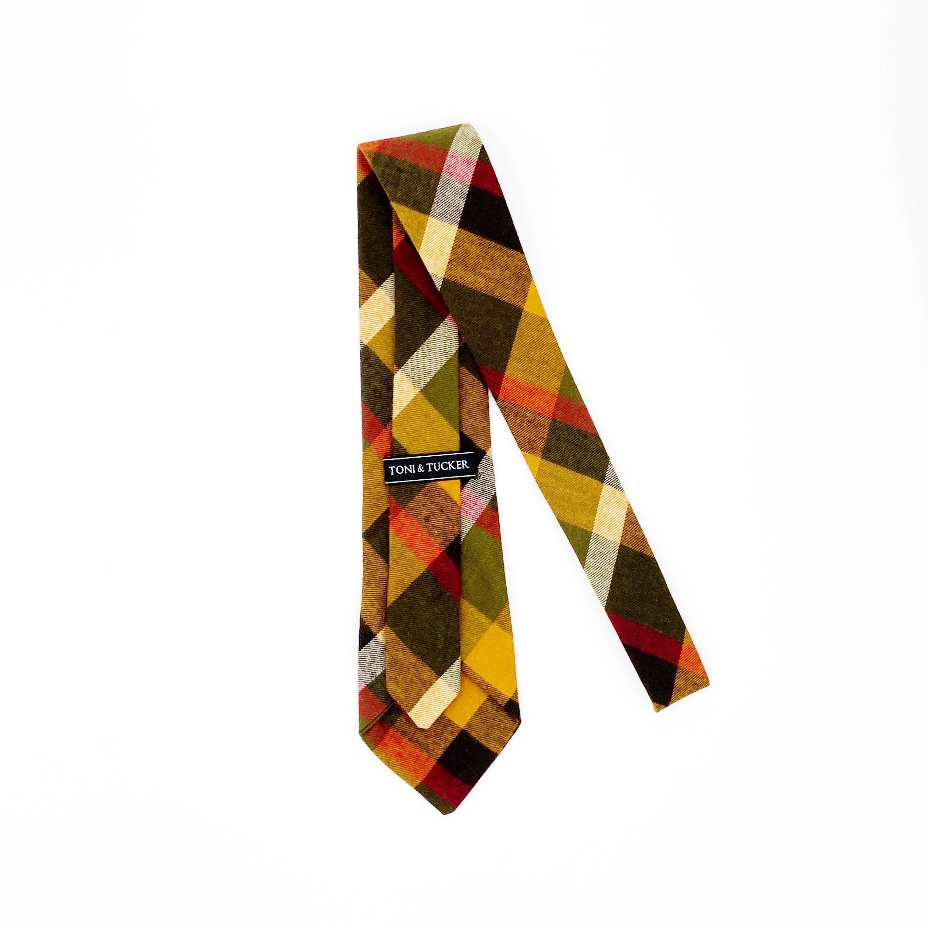 Tucker Tie- Plaid Power - Toni & Tucker Co